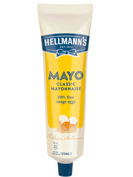 Классический майонез Hellmann's Majoneesi Real 125г в тубе