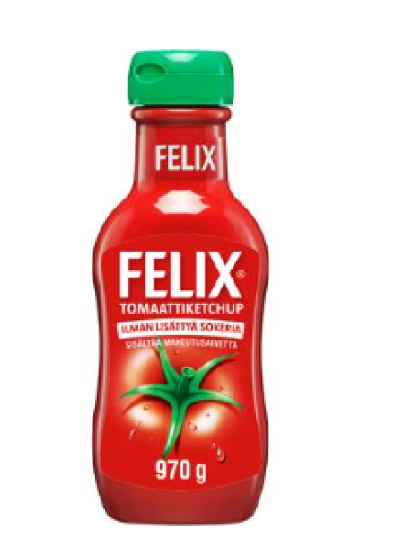 Томатный кетчуп Felix Ketchup ilman lisättyä sokeria 970 г без сахара