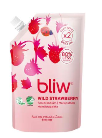 Жидкое мыло Bliw Mansikkapaikka 600мл