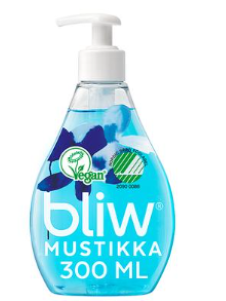 Жидкое мыло Bliw Mustikka Pumppupullo Nestesaippua 300 мл черника