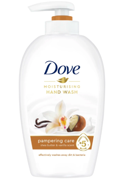 Жидкое мыло Dove Pampering Care 250мл с маслом ши и ванилью