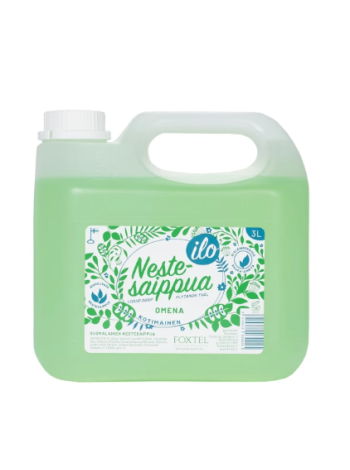 Жидкое мыло Foxtel Omena 3 л яблоко в канистре