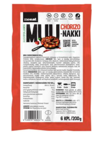 Сосиски для веганов Чоризо MUU Chorizonakki 200г