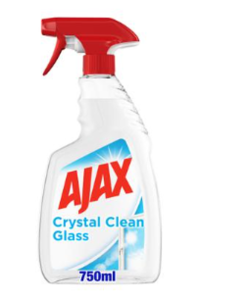 Спрей для чистки стекол Ajax Crystal Clean Glass 750мл