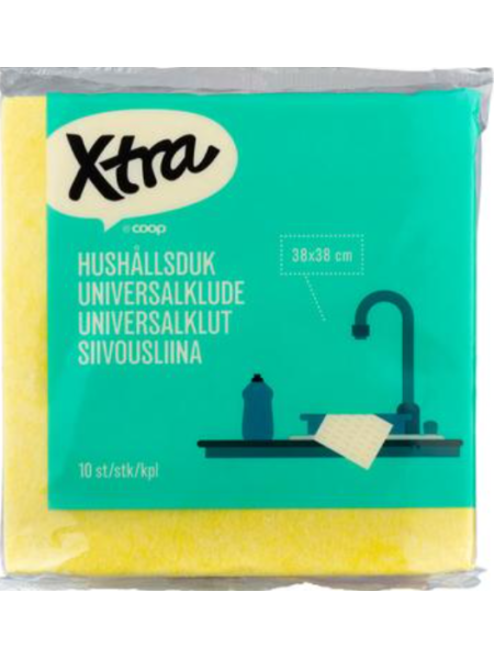 Салфетки для очистки Xtra Siivousliina 10шт 