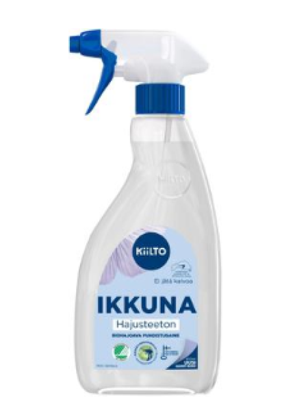 Спрей для мытья окон Kiilto hajusteeton ikkunasuihke 600мл без запаха