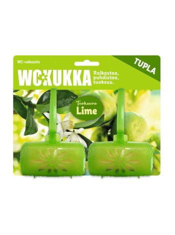 Освежитель для туалета WC Kukka Lime 2x50г двойная упаковка 