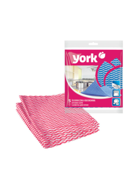 Салфетки для сухой и влажной уборки York keittiöliina 5шт