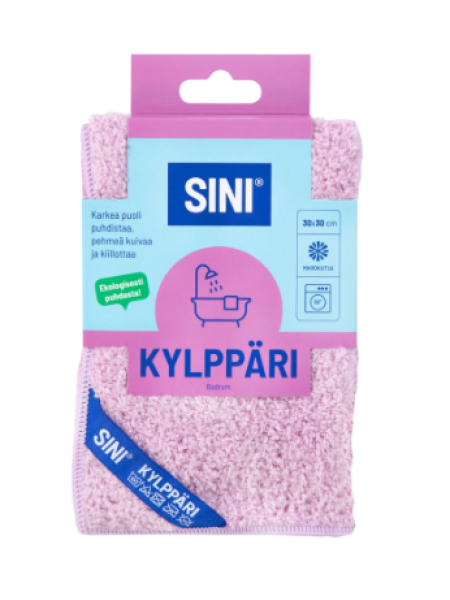 Салфетка для уборки ванной комнаты из микрофибры Sini Kylppäri 30x30см