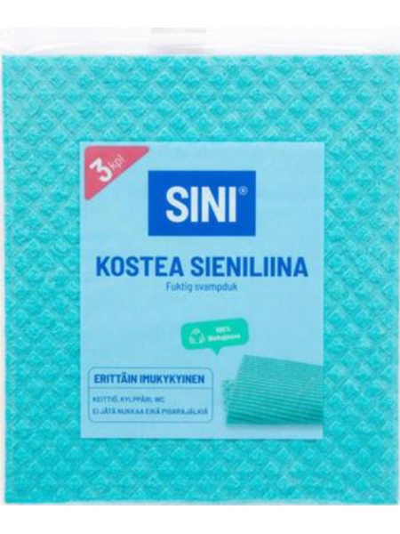 Салфетки для уборки Sini sieniliina 3шт 18x20см