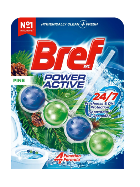 Освежитель для туалета Bref Power Active Pine 50г