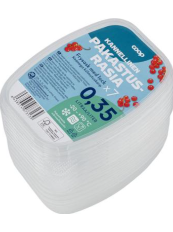 Контейнер для продуктов Coop pakastusrasia 0,35л х7 шт