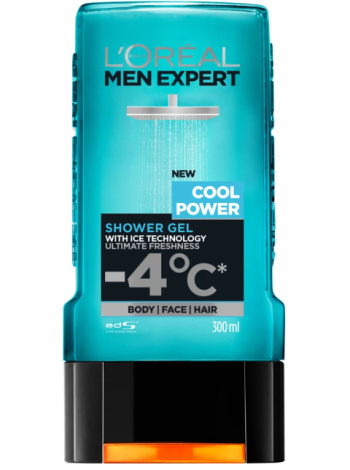 Мужской гель для душа L'oréal Paris Men Expert Cool Power Suihkugeeli 300мл