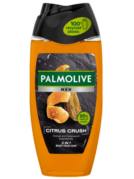 Гель для душа Palmolive Men Citrus Crush 3в1 250мл с ароматом апельсина и кедра