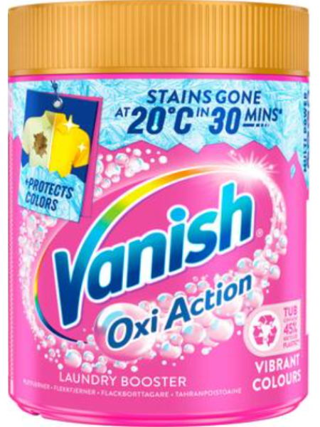 Усилитель стирки и пятновыводитель Vanish GOLD Pink 470 г 