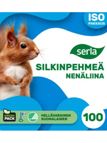 Носовые платочки Serla Silkin Pehmeä 100шт