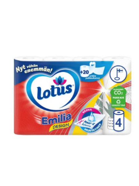 Полотенце кухонное Lotus Emilia Design 4 рулона