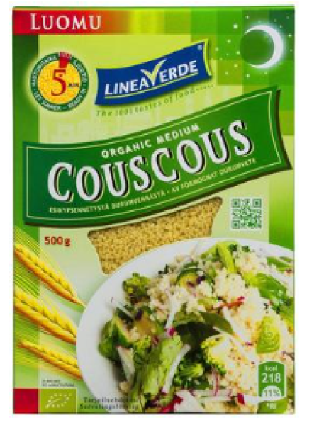 Кускус органический Linea Verde из твердых сортов пшеницы 500г