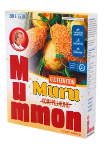 Панировочные сухари Mummon Korppujauho gluteeniton 210г безглютеновые