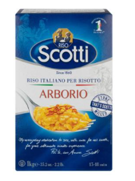 Рис для ризотто Riso Scotti Arborio 1кг