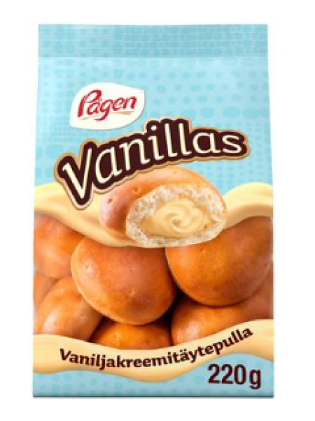 Мини Булочки Pågen Vanillas с ванильным кремом 220г