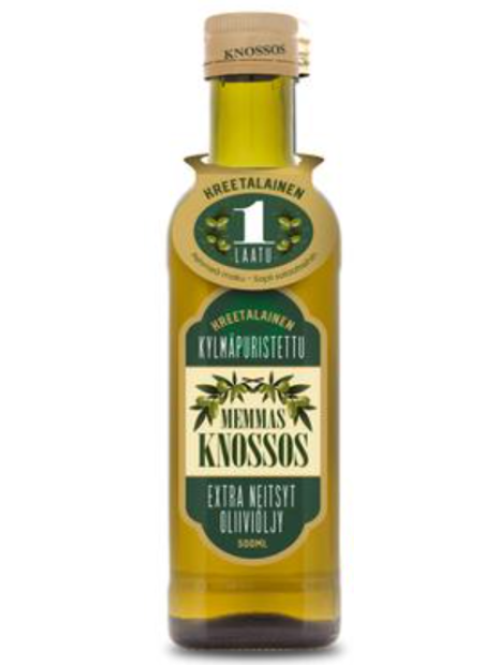 Оливковое масло Memmas Knossos Extra Neitsytoliiviöljy 500мл