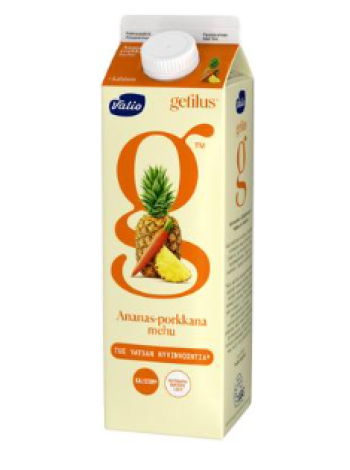 Сок Valio Gefilus ananas-porkkana+kalsium 1л ананас морковь кальций