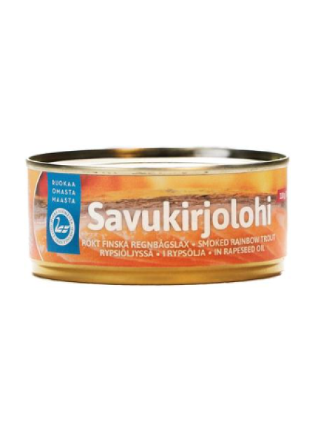 Копченый лосось в рапсовом масле Pielisen kalajaloste Savukirjolohi rypsiöljyssä 150 г/110 г