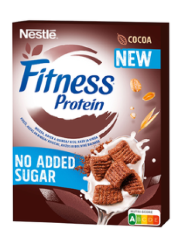 Цельнозерновые подушечки Nestle Fitness Cocoa Protein 310 какао протеин