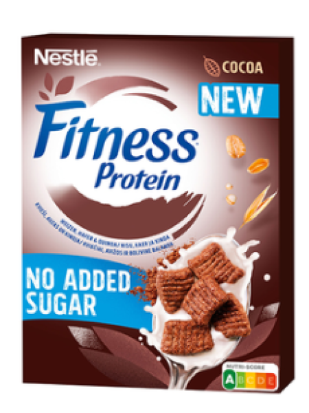 Цельнозерновые подушечки Nestle Fitness Cocoa Protein 310 какао протеин