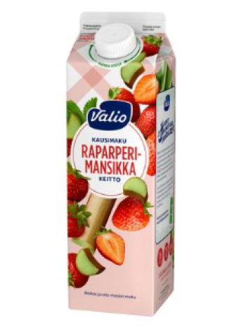 Кисель Valio raparperi-mansikkakeitto 1л ревень-клубника