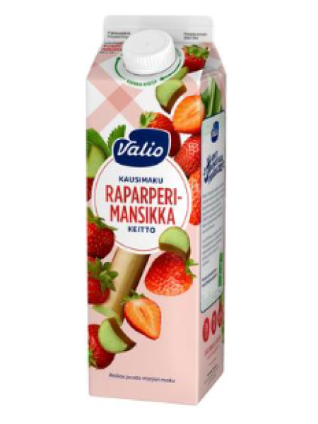 Кисель Valio raparperi-mansikkakeitto 1л ревень-клубника