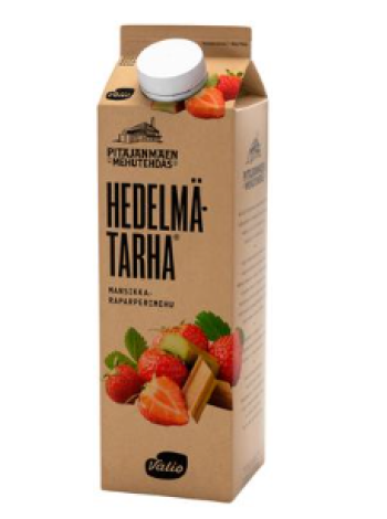 Клубнично-ревеневый сок Valio Hedelmätarha 1л