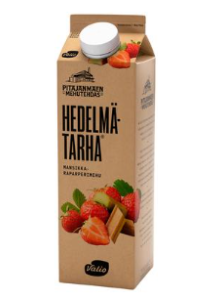 Клубнично-ревеневый сок Valio Hedelmätarha 1л