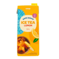 Холодный чай без сахара со вкусом лимона Coop 1,5л