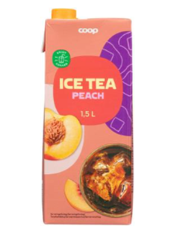 Холодный чай со вкусом персика Coop 1,5л