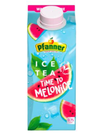 Холодный чай Pfanner Jäätee Vesimeloni 0,75л арбуз