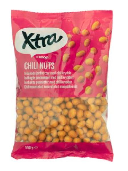 Арахис жареный в перце чили X-tra Chilli nuts 500г