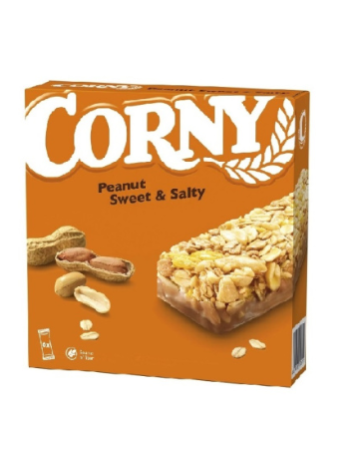 Зерновые батончики Corny Peanut Sweet & Salty 6х25г 