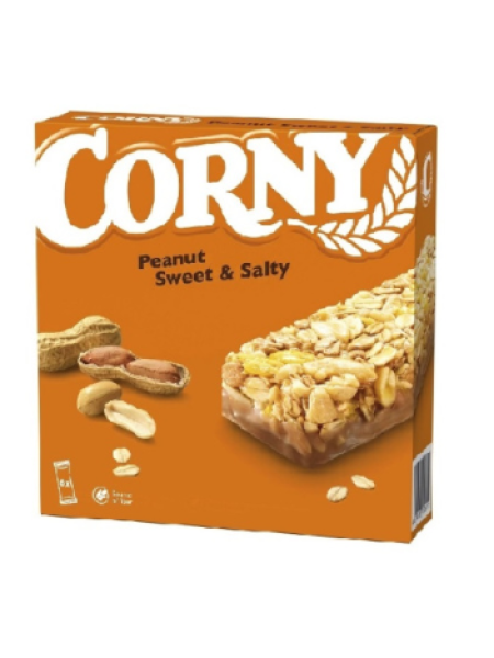 Зерновые батончики Corny Peanut Sweet & Salty 6х25г 