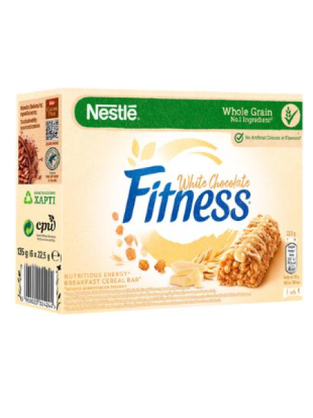 Зерновые батончики с белым шоколадом Fitness White Chocolate 6x22,5г