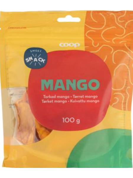 Манго сушеное Coop kuivattu mango 100г