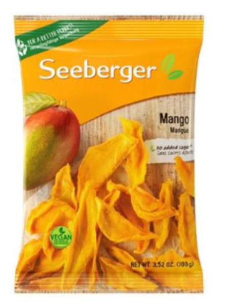 Сушеное манго Seeberger kuivattu mango 100г