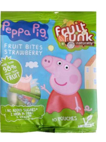 Клубничные хлопья для детей Fruitfunk Pipsa Piggy 100г