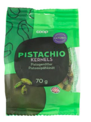 Очищенные фисташки Coop 70 г