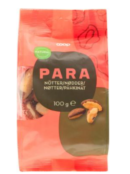 Бразильский орех Coop parapähkinät 100 г