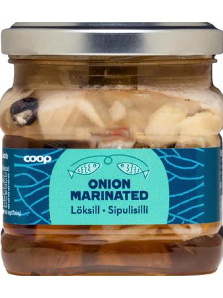 Кусочки сельди в луковом соусе Coop sipulisilli 260/125г