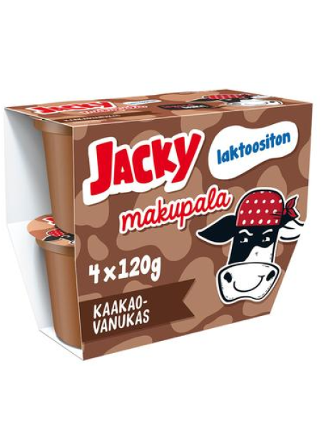 Безлактозный какао-пудинг Jacky Makupala 4x120г