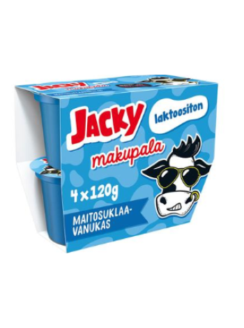 Пудинг безлактозный молочный шоколад Jacky Makupala 4х120г