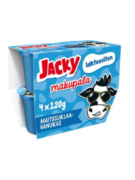 Пудинг безлактозный молочный шоколад Jacky Makupala 4х120г